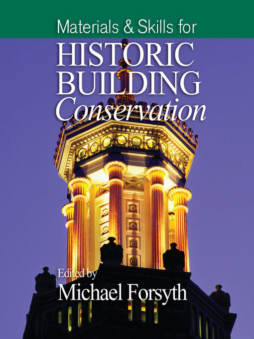 Title details for Materials and Skills for Historic Building Conservation by Michael Forsyth - Wait list